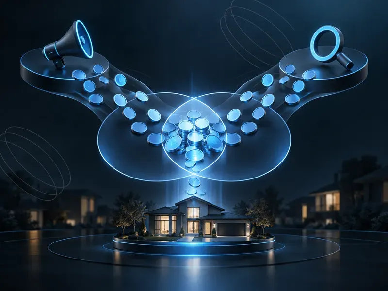 Search and marketing icons channeling buyer demand toward a model home